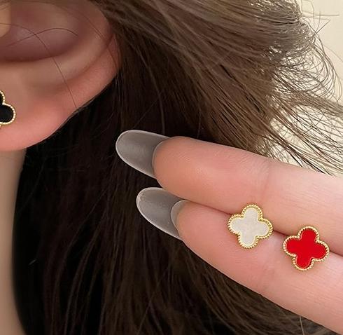 Exquisite and versatile earrings for women, 2024 new popular items, light luxury, niche, high-end, temperament earrings, anti allergic earrings