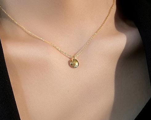 Lucky necklace, female ins, cool style, simple collarbone necklace, Korean fashion temperament, versatile, internet famous neck accessory