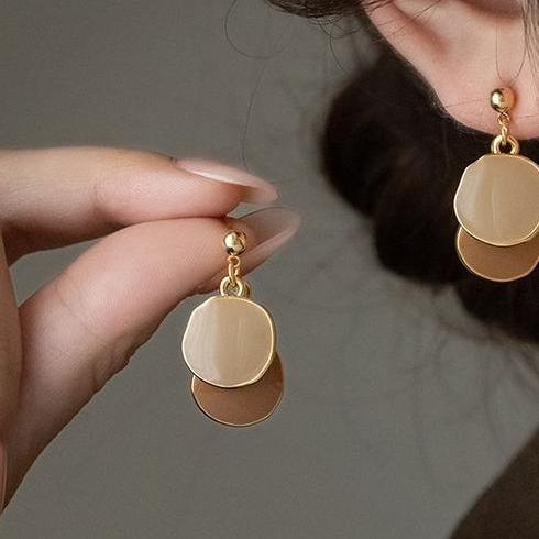 Melad Atmosphere Circular Earrings 2024 New Popular Earrings for Women Retro Luxury Unique Earrings Earrings Pendants