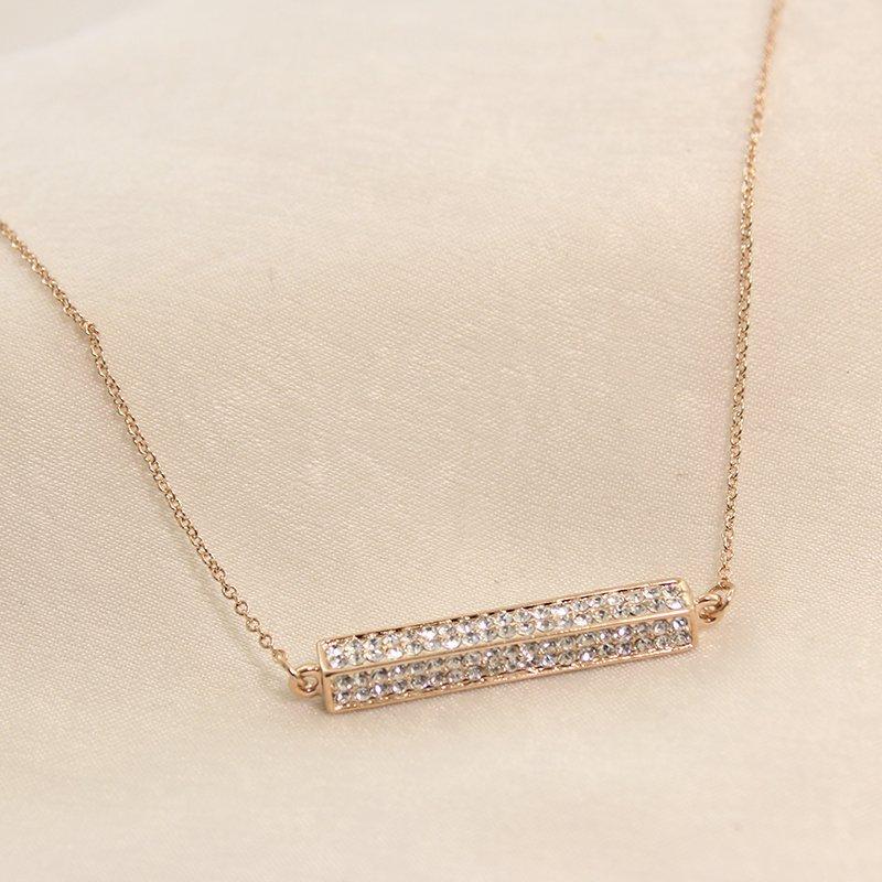 Korean full diamond super sparkling collarbone chain, elegant women's temperament, rhinestone accessories pendant, neckchain necklace, birthday gift accessories