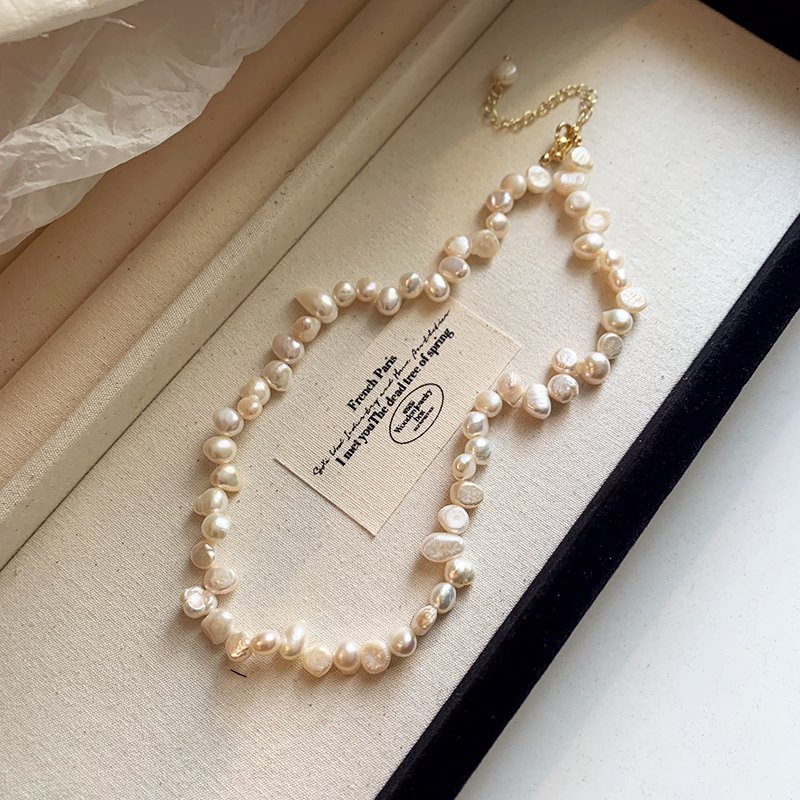 Baroque irregular pearl necklace for women 2024 new item, light luxury niche necklace, collarbone chain accessory