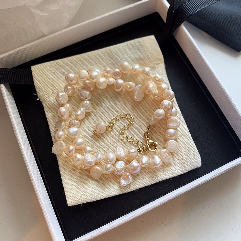 Baroque irregular pearl necklace for women 2024 new item, light luxury niche necklace, collarbone chain accessory