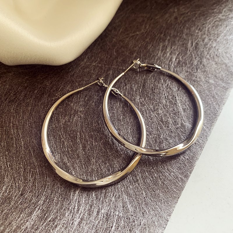 Circle earrings for women, luxurious and high-end, exaggerated large earrings, 2024 new explosive style earrings, earrings and accessories