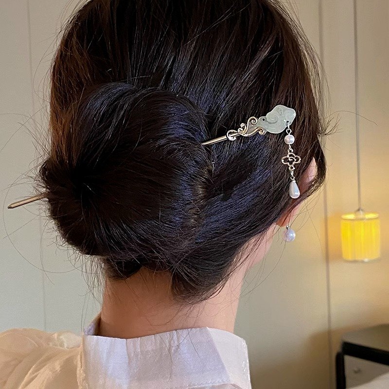 Ma Mian Skirt Hairpin Headwear Ancient Style Panhair Hairpin New Chinese Style Hairpin Step Swinging Hairpin Accessories for Women's High end Feeling