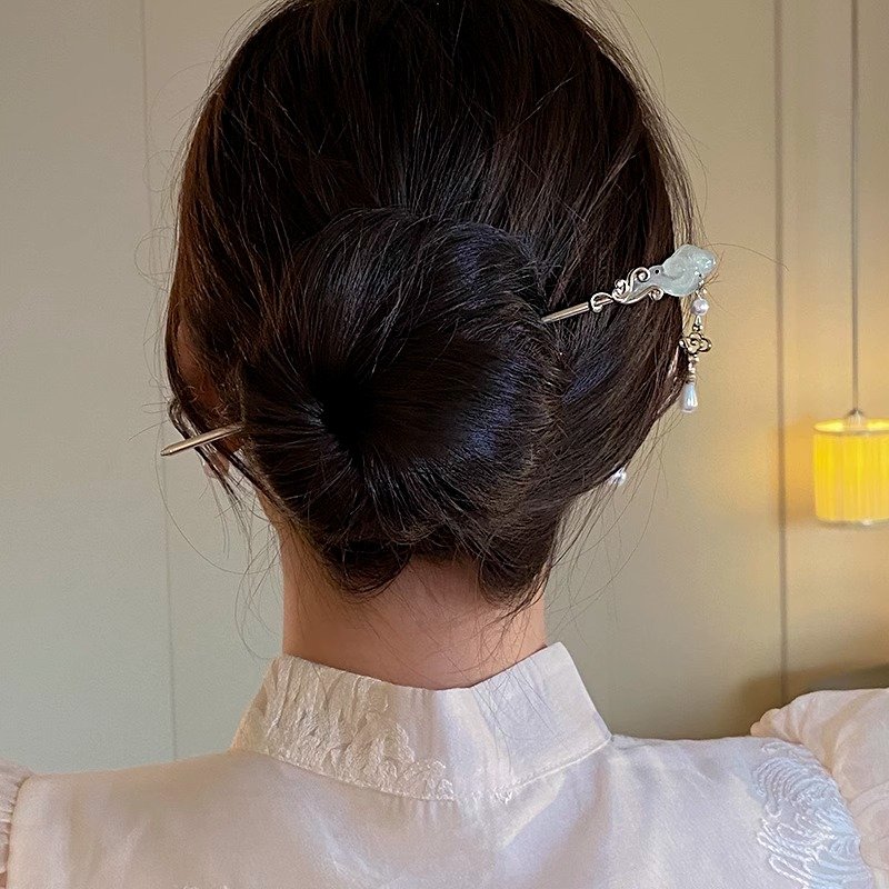 Ma Mian Skirt Hairpin Headwear Ancient Style Panhair Hairpin New Chinese Style Hairpin Step Swinging Hairpin Accessories for Women's High end Feeling