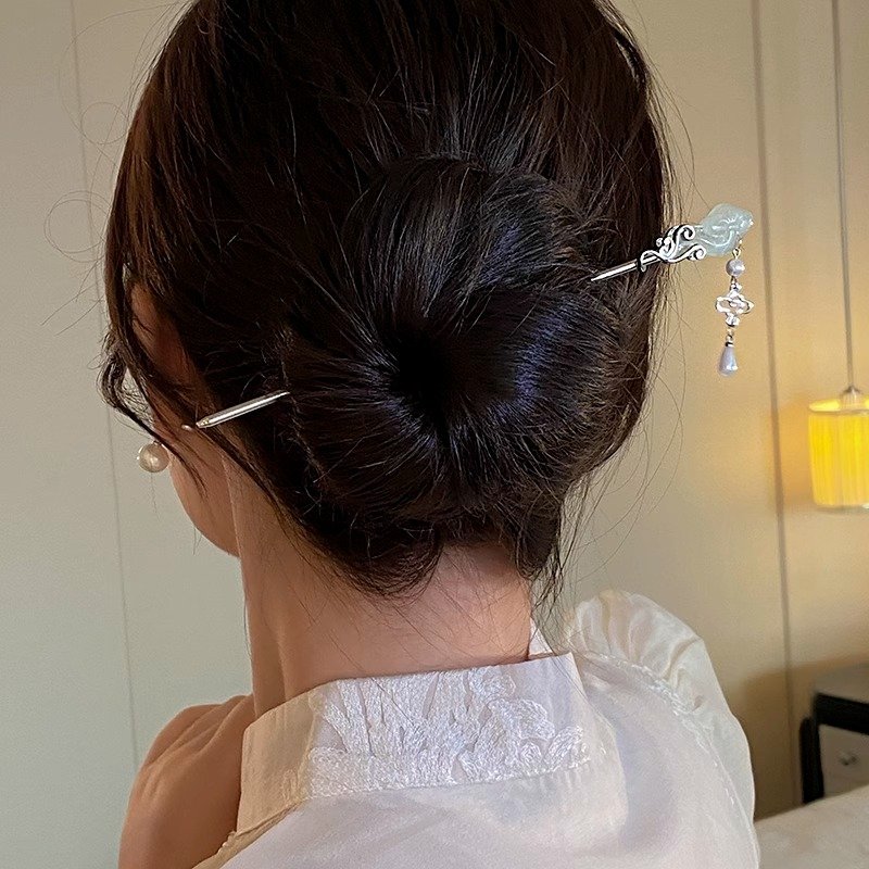 Ma Mian Skirt Hairpin Headwear Ancient Style Panhair Hairpin New Chinese Style Hairpin Step Swinging Hairpin Accessories for Women's High end Feeling