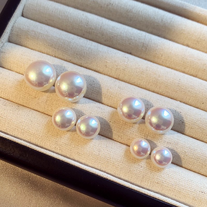 Mermaid Ji Mantou Pearl Ear Studs Female Small Popular High quality Earrings 2024 New Popular Light Luxury Ear Jewelry