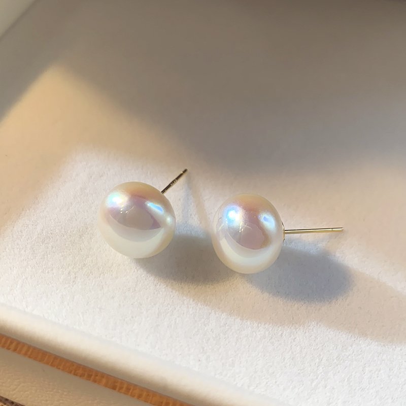 Mermaid Ji Mantou Pearl Ear Studs Female Small Popular High quality Earrings 2024 New Popular Light Luxury Ear Jewelry