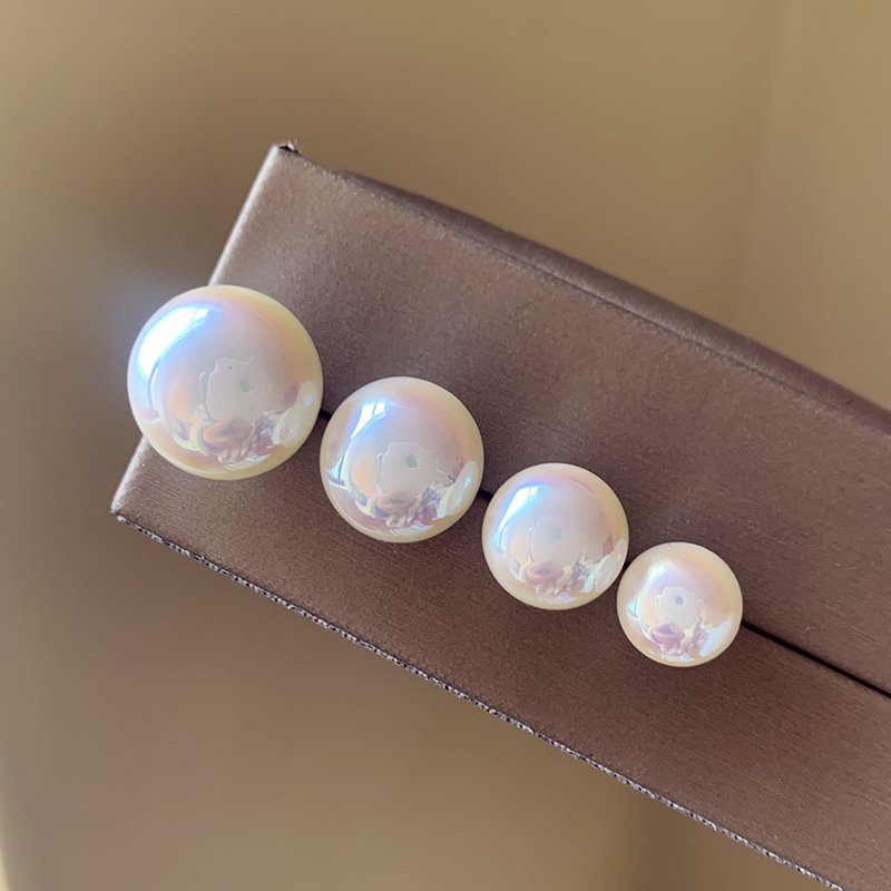 Mermaid Ji Mantou Pearl Ear Studs Female Small Popular High quality Earrings 2024 New Popular Light Luxury Ear Jewelry