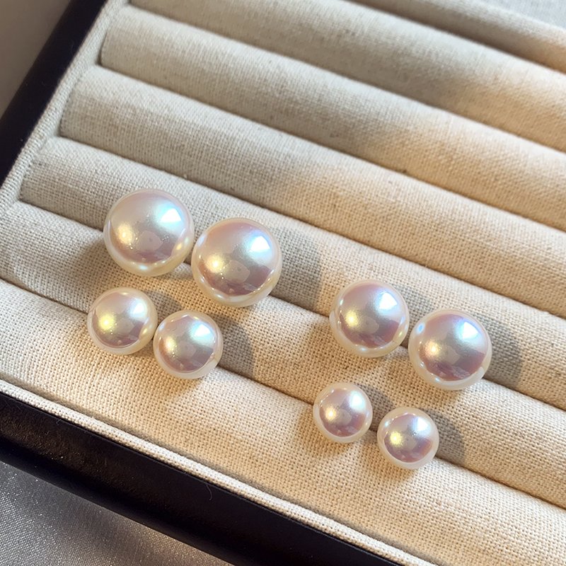 Mermaid Ji Mantou Pearl Ear Studs Female Small Popular High quality Earrings 2024 New Popular Light Luxury Ear Jewelry