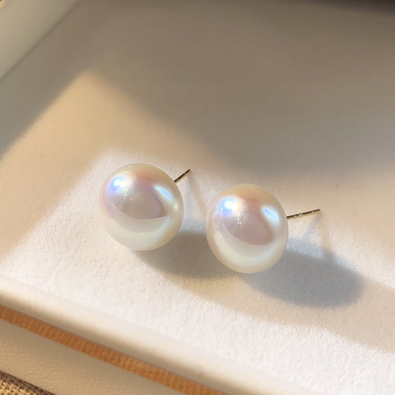 Mermaid Ji Mantou Pearl Ear Studs Female Small Popular High quality Earrings 2024 New Popular Light Luxury Ear Jewelry