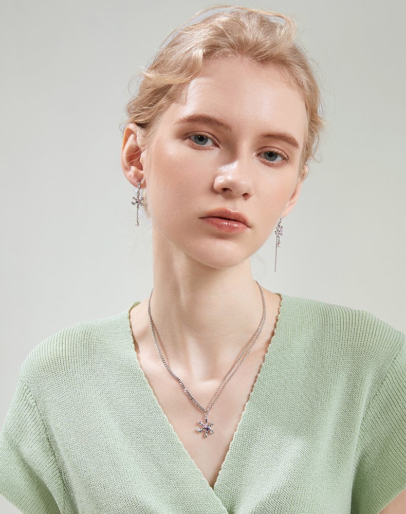 Original Ocean Heart Necklace for Women, Light Luxury, niche 2024 new popular item, neck chain, collarbone chain, high-end feel