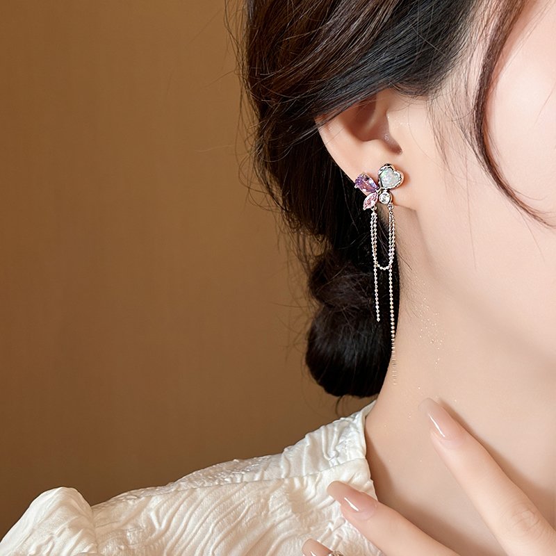 Original Oubo Water Drop Tassel Earrings 2024 New Explosive High End Earrings with Female Temperament, Unique Earrings, Small and Unique