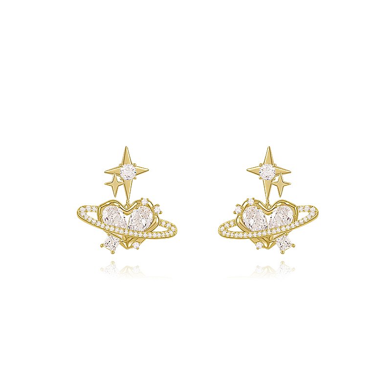 Original Time Space Love Star Earrings 2024 New Popular High End Earrings for Women, Unique Charm Earrings