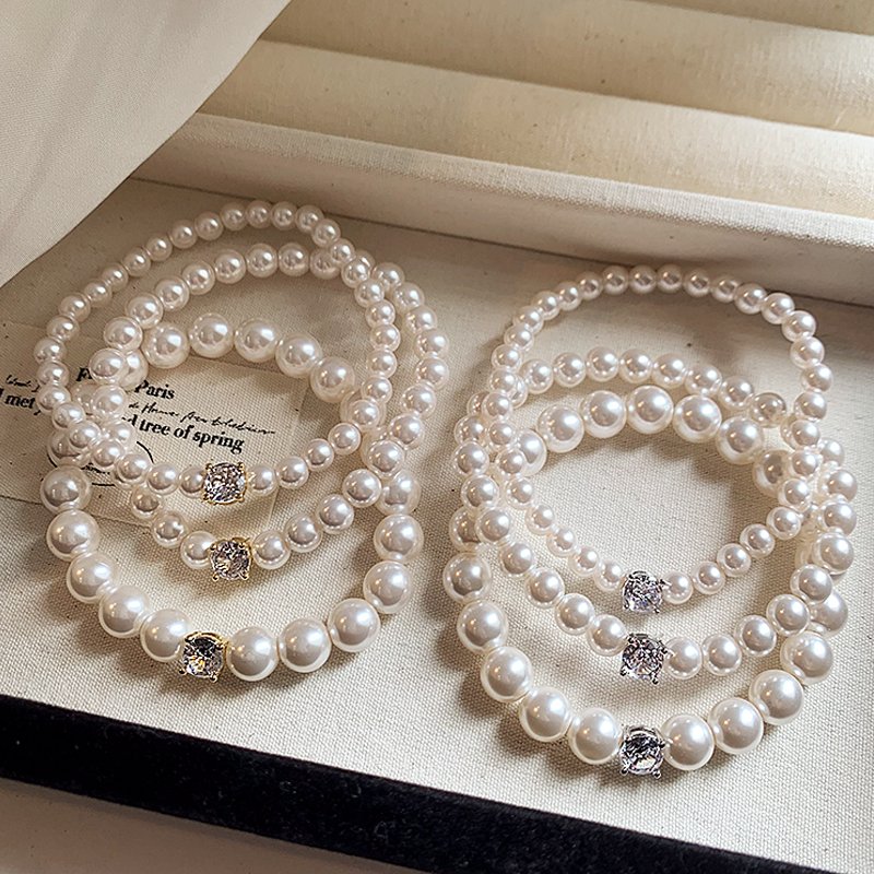 Pearl bracelet for women, light luxury, niche exquisite bracelet, high-end feeling bead, 2024 new popular high beauty jewelry