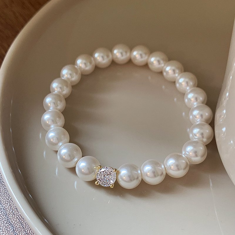 Pearl bracelet for women, light luxury, niche exquisite bracelet, high-end feeling bead, 2024 new popular high beauty jewelry