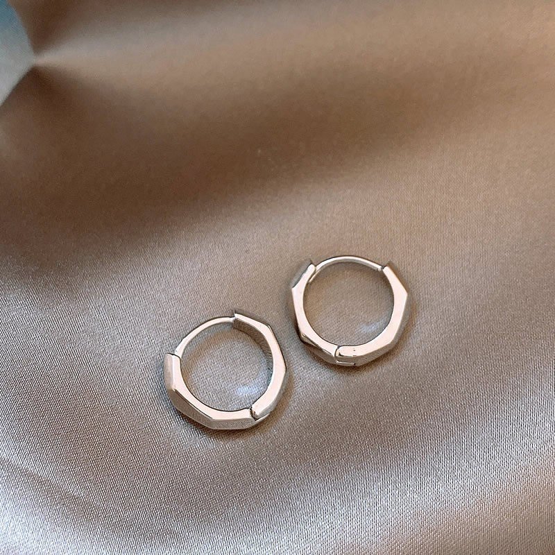 Unique plain ring earrings for women in 2024, popular new styles, high-end and light luxury earrings suitable for summer niche earrings