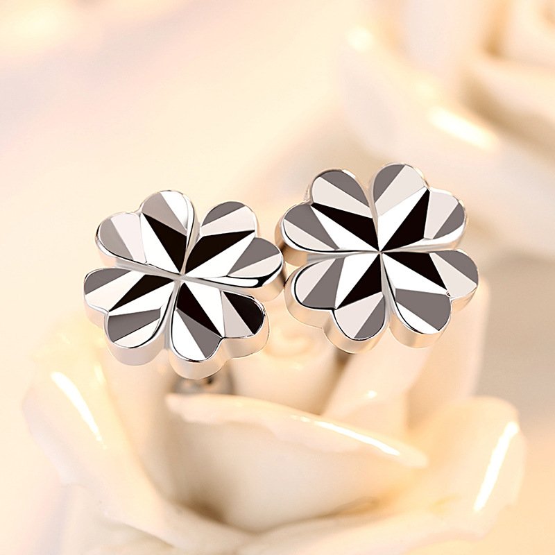 S925 Silver Ear Nails, Simple and Personalized Flower Earrings, Elegant and Versatile Pearl Earrings, Anti Allergy and Non Fading Ear Cords