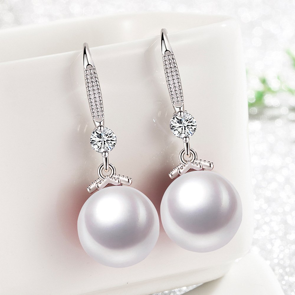 S925 Silver Pearl Earrings for Women, Fashion, Personality, Versatile, Bead Earrings, Anti Allergy, Non Fading, Long tassel Earrings