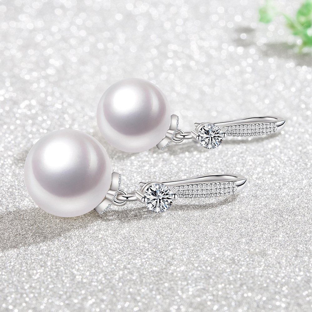 S925 Silver Pearl Earrings for Women, Fashion, Personality, Versatile, Bead Earrings, Anti Allergy, Non Fading, Long tassel Earrings