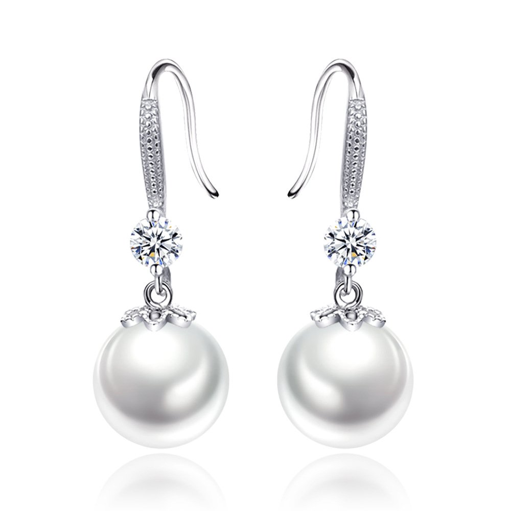 S925 Silver Pearl Earrings for Women, Fashion, Personality, Versatile, Bead Earrings, Anti Allergy, Non Fading, Long tassel Earrings