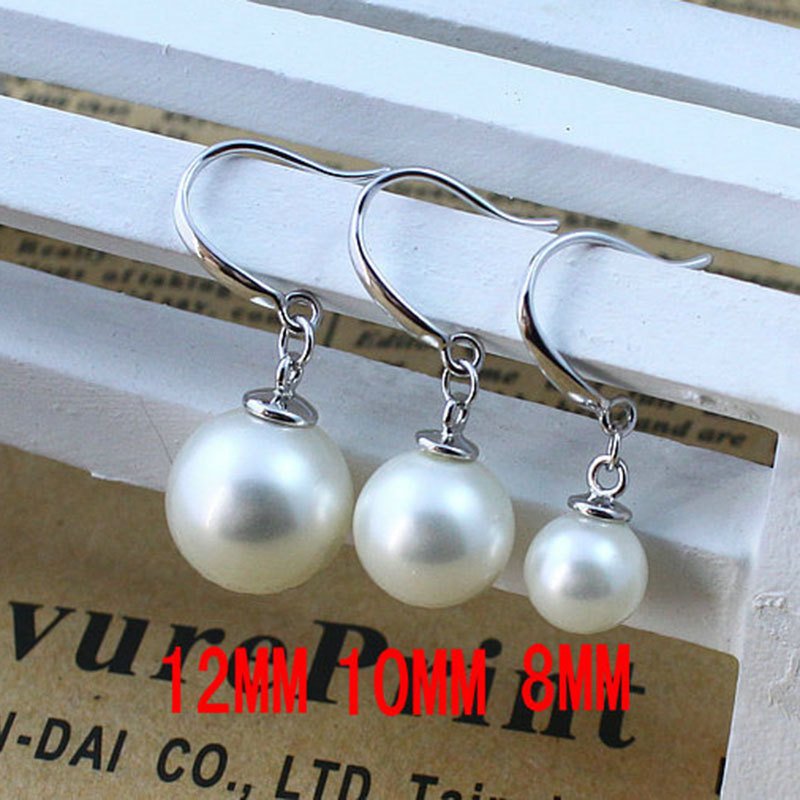 S925 silver pearl earrings with simple and trendy pearl earrings for women, personalized anti allergic and non fading tassel earrings