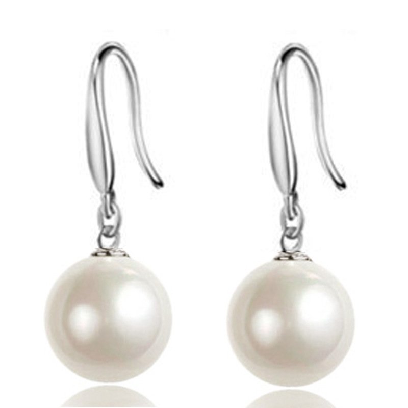 S925 silver pearl earrings with simple and trendy pearl earrings for women, personalized anti allergic and non fading tassel earrings