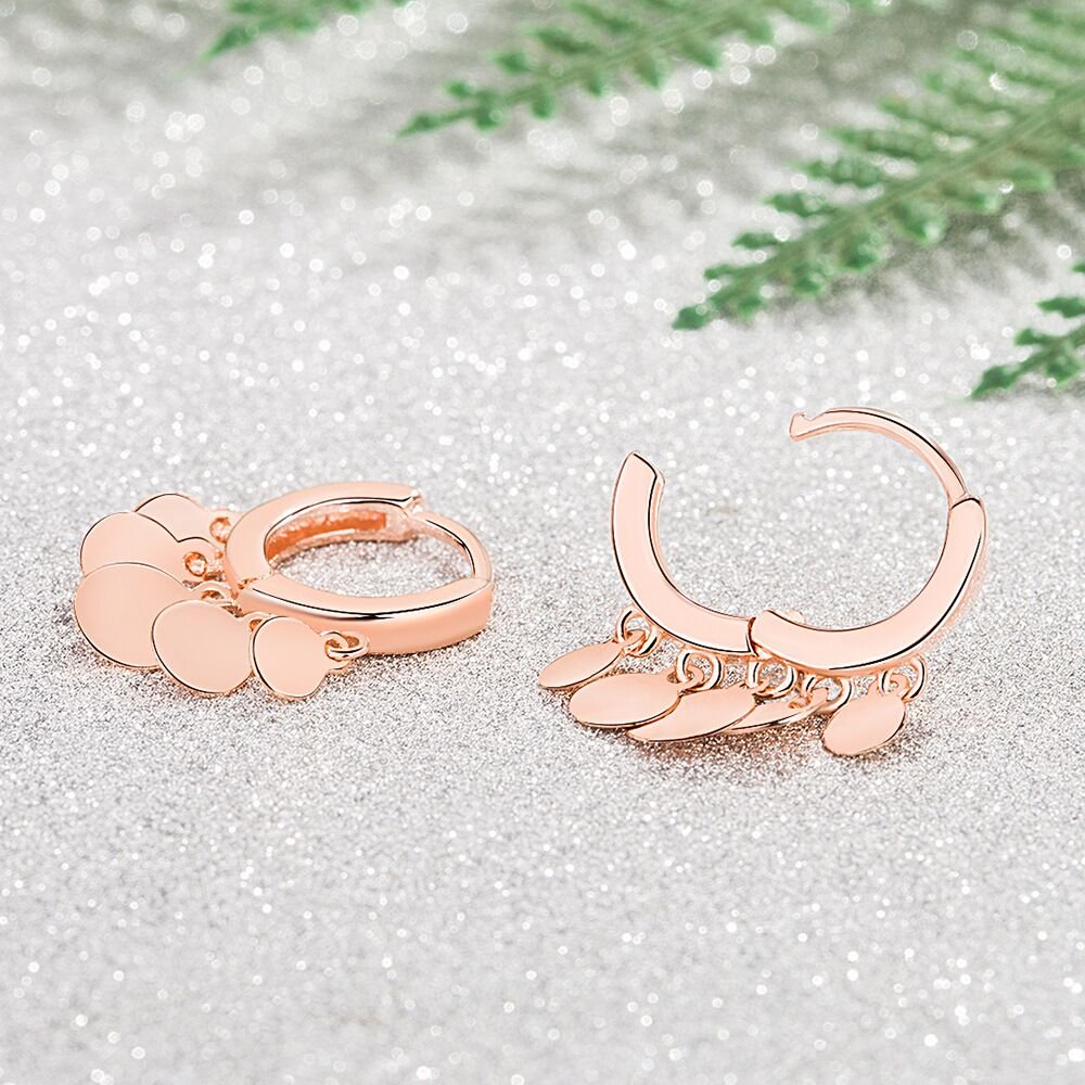 S925 sterling silver new trendy earrings temperament women anti allergic earrings flower earrings simple personality non fading ear buckle