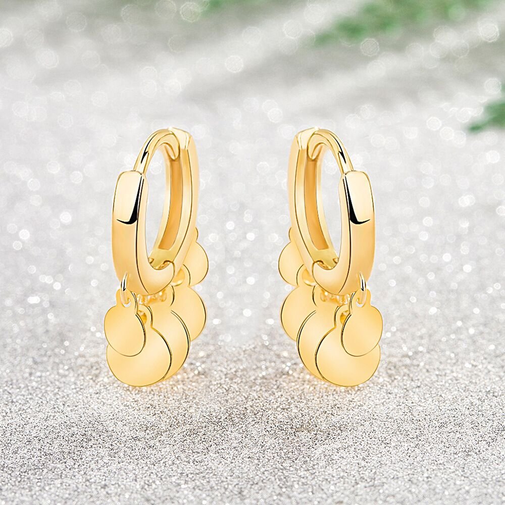 S925 sterling silver new trendy earrings temperament women anti allergic earrings flower earrings simple personality non fading ear buckle