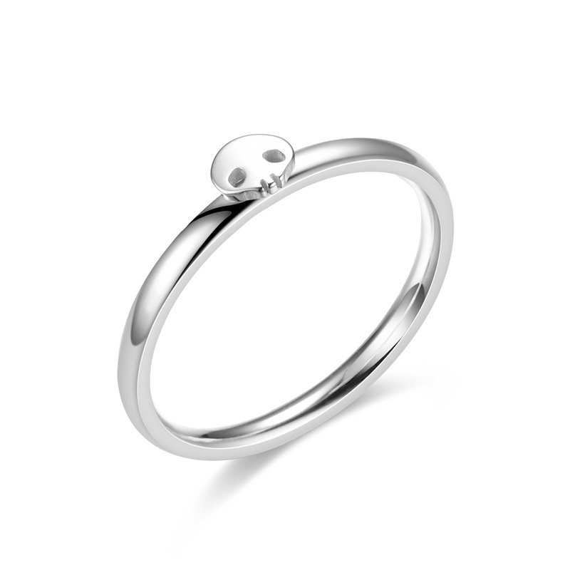 Advanced design feeling, titanium steel ring, women's color not fading, light luxury niche ring, Korean version popular accessory