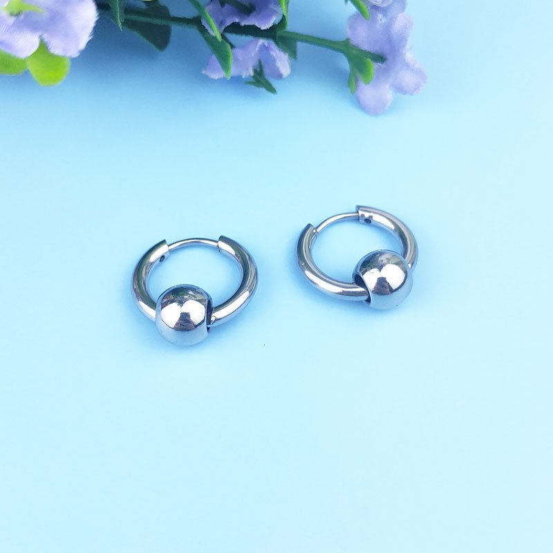 Earrings, earrings, men's Korean single temperament, trendy men, trendy personality, hip-hop earrings, earrings, student earrings, women