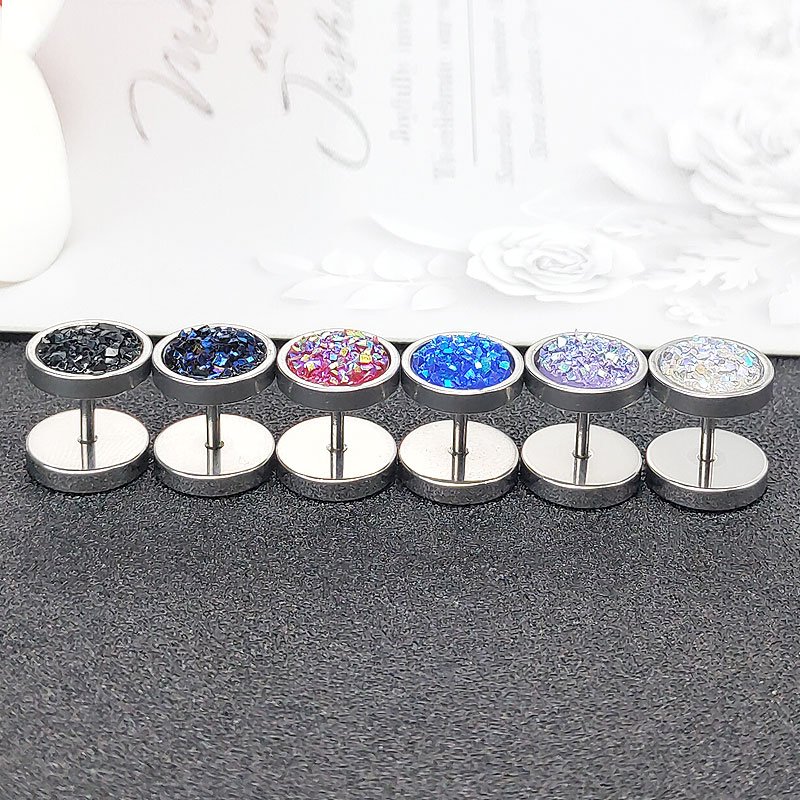 Earrings for men, Instagram trendy and personalized, 2022 new item, single high-end titanium steel, Japanese and Korean earrings