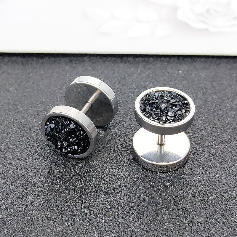 Earrings for men, Instagram trendy and personalized, 2022 new item, single high-end titanium steel, Japanese and Korean earrings