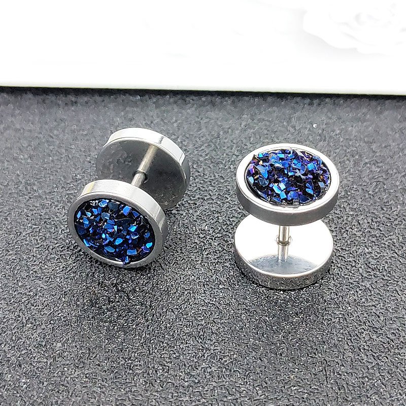 Earrings for men, Instagram trendy and personalized, 2022 new item, single high-end titanium steel, Japanese and Korean earrings