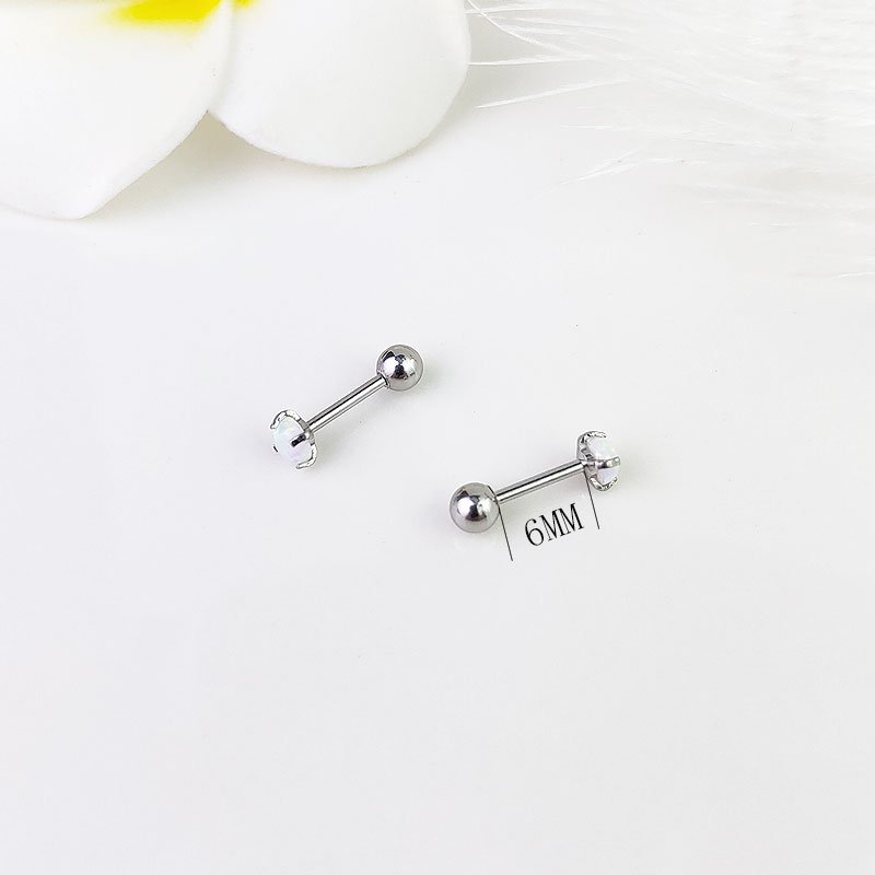 Earrings for women, simple and compact, with ear holes for sleeping and no need to remove. 2021 trendy student Aobao diamond earrings