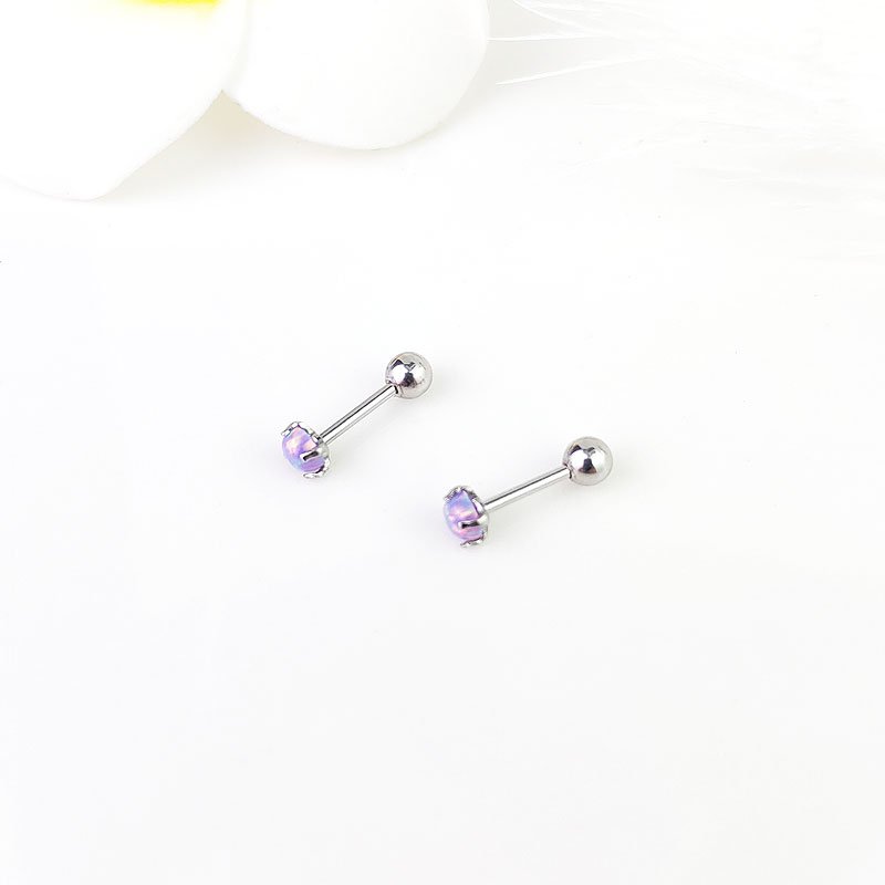 Earrings for women, simple and compact, with ear holes for sleeping and no need to remove. 2021 trendy student Aobao diamond earrings