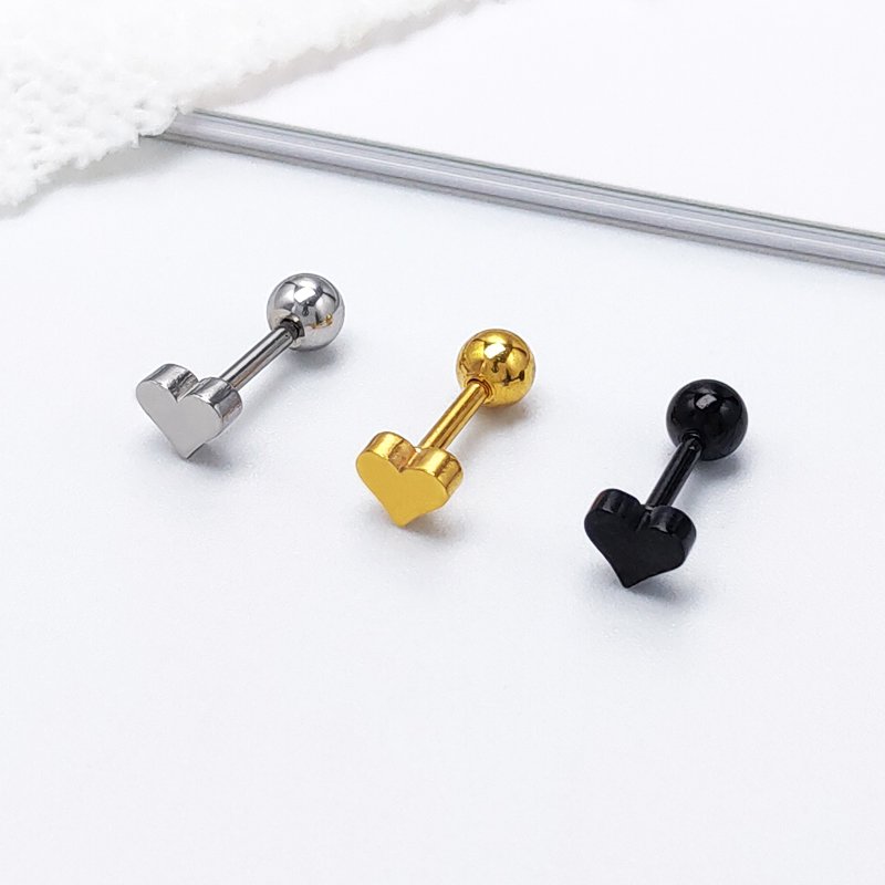 Love Ear Nails, Women's Summer Simple 2021 New Gold Earrings, Ins Style Sleep, Non Removable Ear Bone Nails