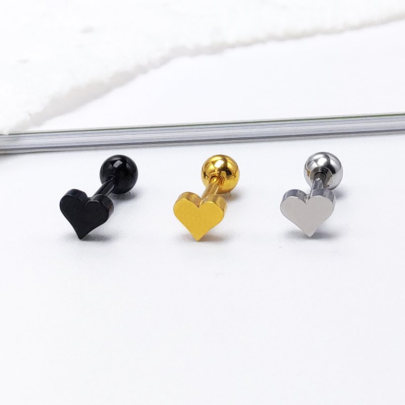 Love Ear Nails, Women's Summer Simple 2021 New Gold Earrings, Ins Style Sleep, Non Removable Ear Bone Nails