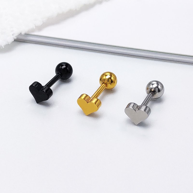 Love Ear Nails, Women's Summer Simple 2021 New Gold Earrings, Ins Style Sleep, Non Removable Ear Bone Nails