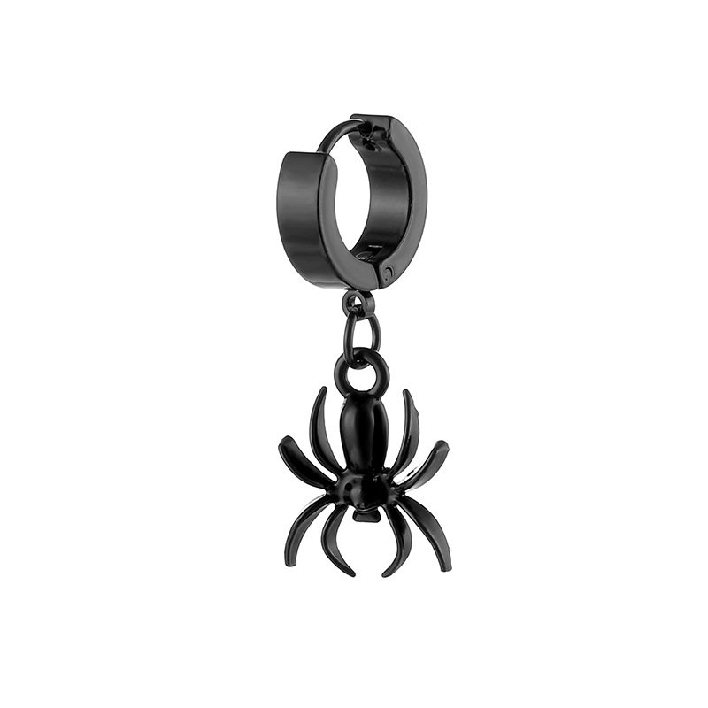 Titanium Steel Stainless Steel Earrings Spider Pendant Ear Buckle Ear Bone Ring Ear Pendant Titanium Steel Ear Bone Buckle Earrings