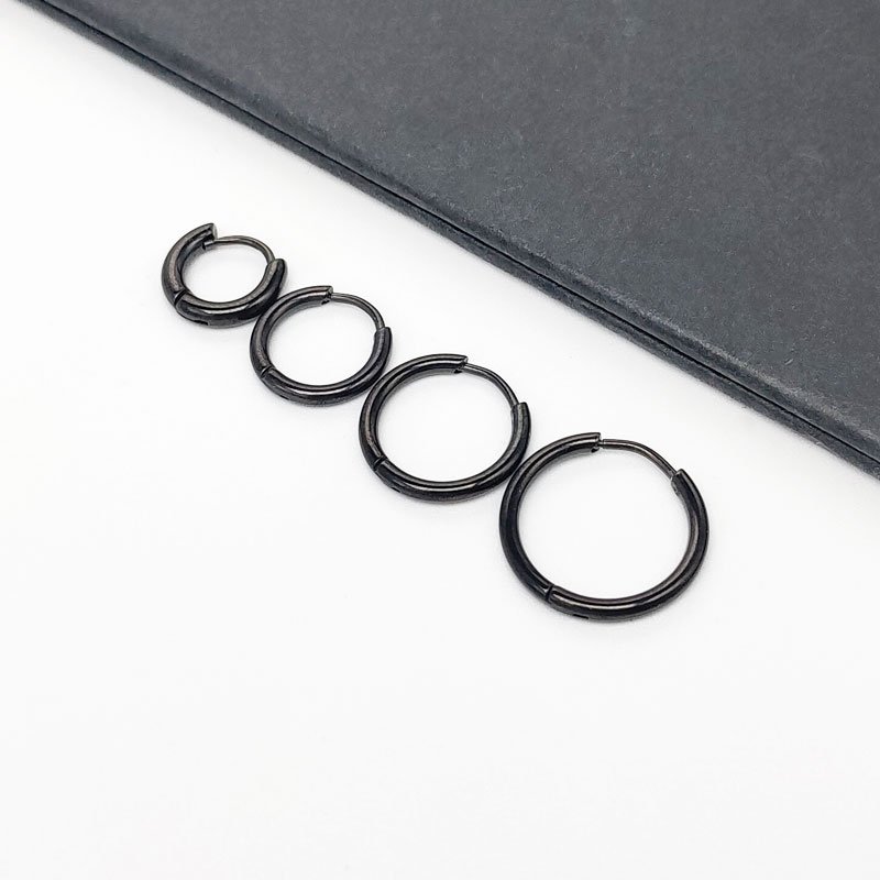 Titanium steel earrings for trendy men and women, small round earrings that do not fade, 1.6mm earrings, earrings, bone rings, gold, niche ear buckles