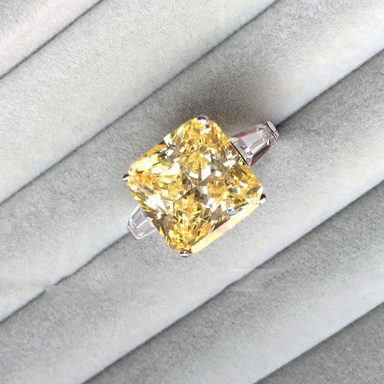 Dazzling and Radiant Simple Yellow Gemstone Ring