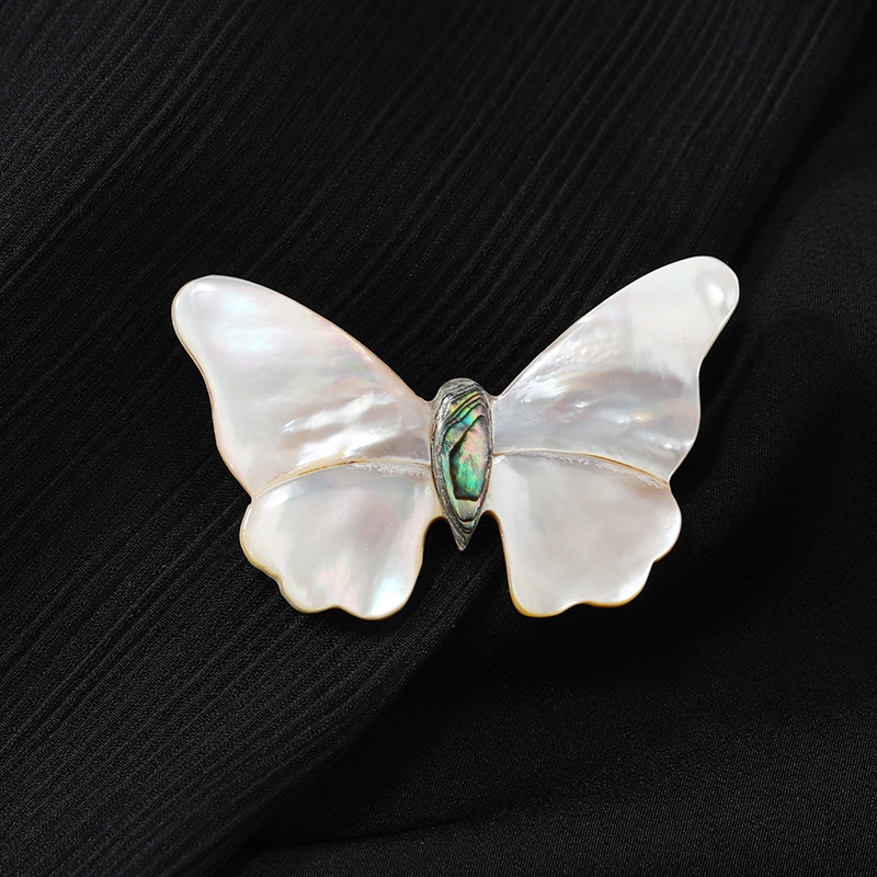 Rare natural Fritillaria flower butterfly brooch breast flower