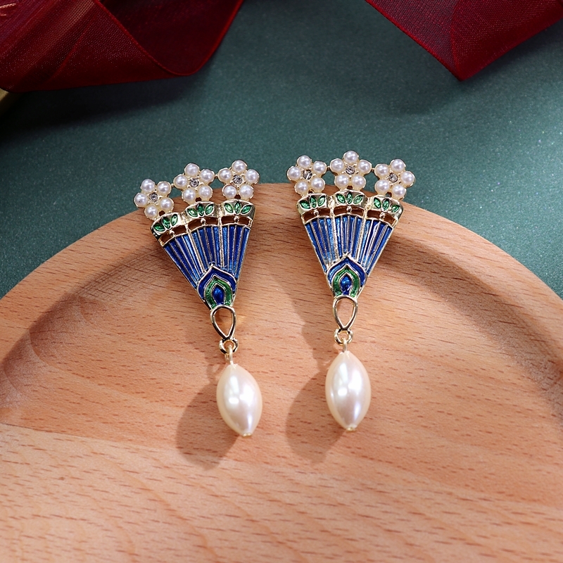 S925 Silver Baroque Palace Style Earrings