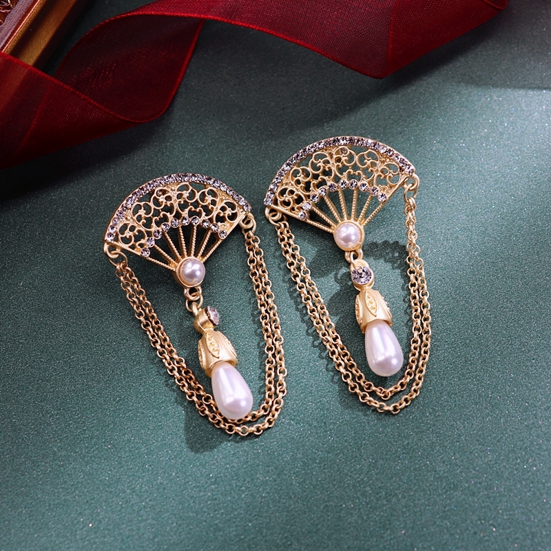 S925 Silver Baroque Palace Style Earrings