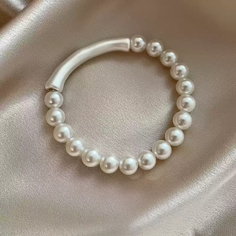 Shi Family Pearl Bracelet [Built in Elastic Rope for Fine Adjustment]