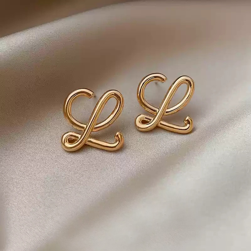 Unique golden geometric earrings~