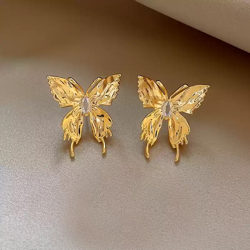 Temperament Butterfly Zircon Earrings~