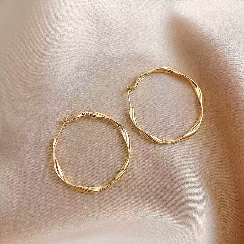 Golden spiral earrings