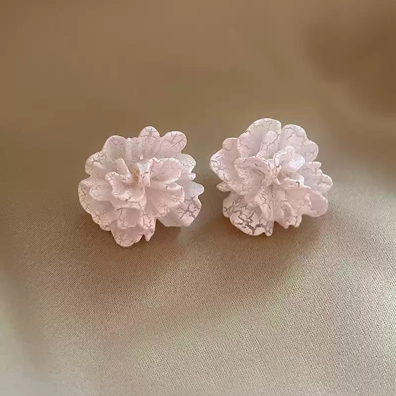 Cherry blossom pink flower earrings~